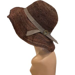 Brixton Lana wide brim floppy Hat size 7 1/4